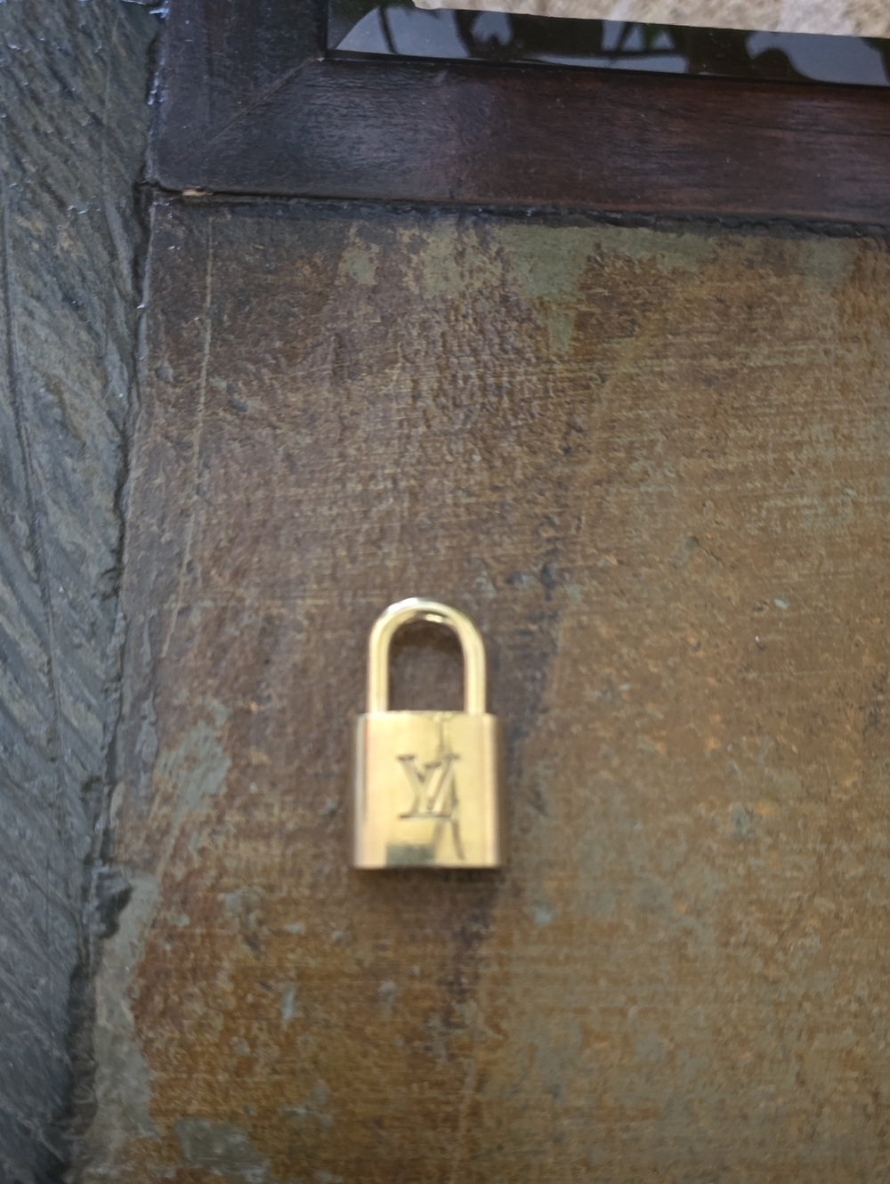 Louis Vuitton Polished Gold Padlock with Key